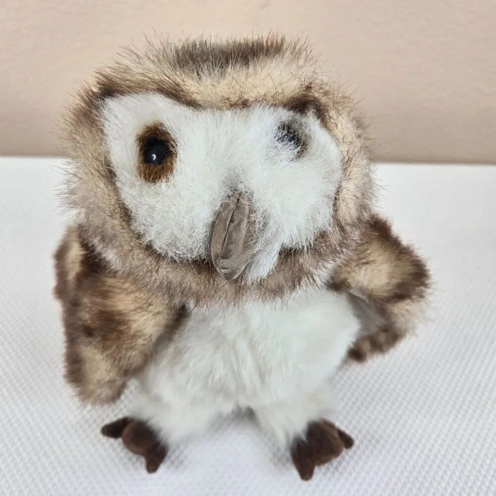Folkmanis Hand Puppet Toy Barn Owl Plush Stuffed Animal